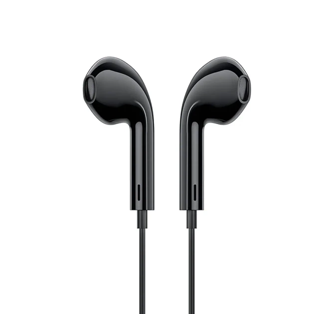 Навушники HOCO M111 Primero Lightning, дротові вакуумні, з мікрофоном і пультом, для iPhone, чорні - зображення 2