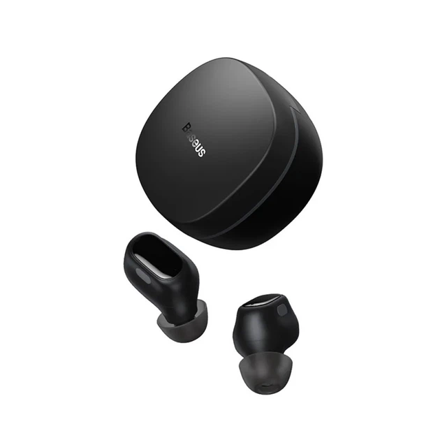 Навушники Baseus Bowie WM01 TWS Wireless Bluetooth 5.3, вакуумні, з мікрофоном, до 25 год роботи, чорні - Фото 1 Навушники Baseus Bowie WM01 TWS Wireless Bluetooth 5.3, вакуумні, з мікрофоном, до 25 год роботи, чорні - зображення 1