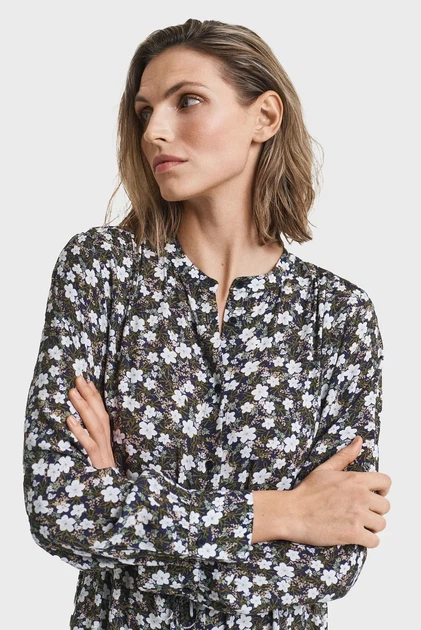 Жіноча синя сукня з візерунком REG FLORAL PRINT Gant 34 4503426 - Фото 3 Жіноча синя сукня з візерунком REG FLORAL PRINT Gant 34 4503426 - изображение 3