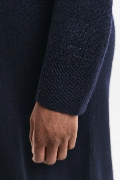 Жіноча темно-синя вовняна сукня DETAIL TURTLENECK DRESS Gant S 4502089 - изображение 4