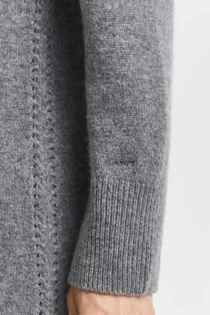 Жіноча сіра вовняна сукня DETAIL TURTLENECK DRESS Gant S 4502089 - Фото 6 Жіноча сіра вовняна сукня DETAIL TURTLENECK DRESS Gant S 4502089 - изображение 6