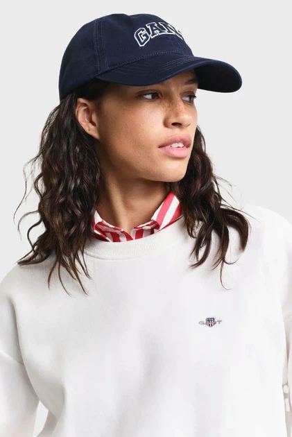 Жіночий білий світшот SHIELD C-NECK Gant S 4201414 - зображення 4