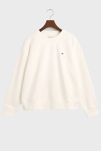 Жіночий білий світшот SHIELD C-NECK Gant L 4201414 - изображение 6