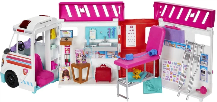 Игровой набор Barbie Спасательный центр Скорая помощь Барби HKT79 Mattel - Фото 4 Игровой набор Barbie Спасательный центр Скорая помощь Барби HKT79 Mattel - изображение 4