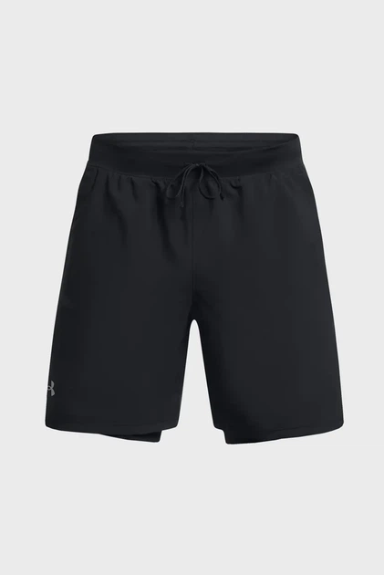 Чоловічі чорні шорти UA LAUNCH 7'' 2-IN-1 SHORTS Under Armour 3XL 1382641-001 - изображение 5