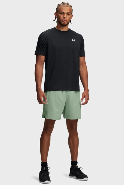 Чоловічі м'ятні шорти Vanish Woven 6in Graphic Sts Under Armour SM 1390054-348 - Фото 2 Чоловічі м'ятні шорти Vanish Woven 6in Graphic Sts Under Armour SM 1390054-348 - зображення 2