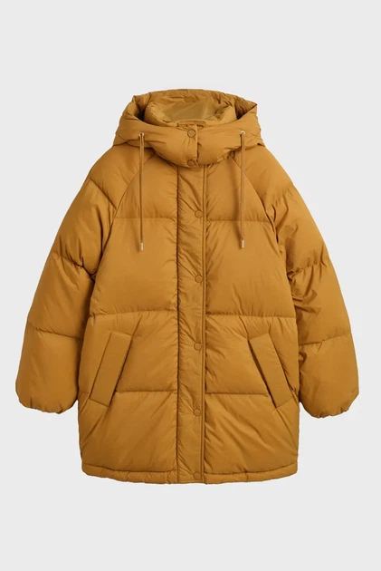 Жіночий гірчичний пуховик MID LENGTH DOWN JACKET Gant M 4700347 - изображение 10