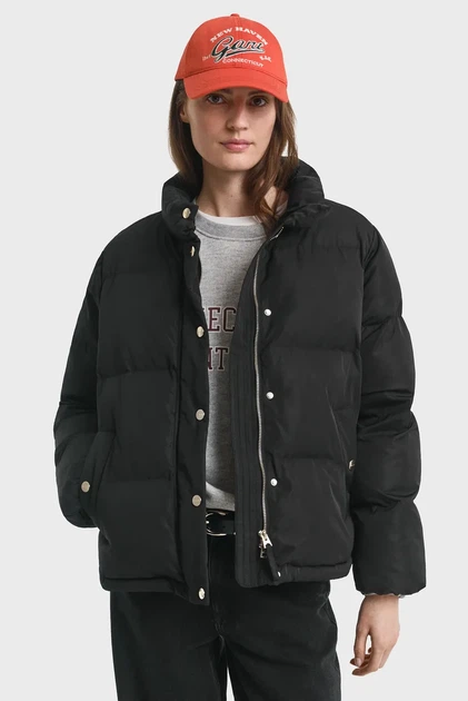 Жіноча чорна куртка CLOUD Gant M 4700393 - Фото 4 Жіноча чорна куртка CLOUD Gant M 4700393 - изображение 4