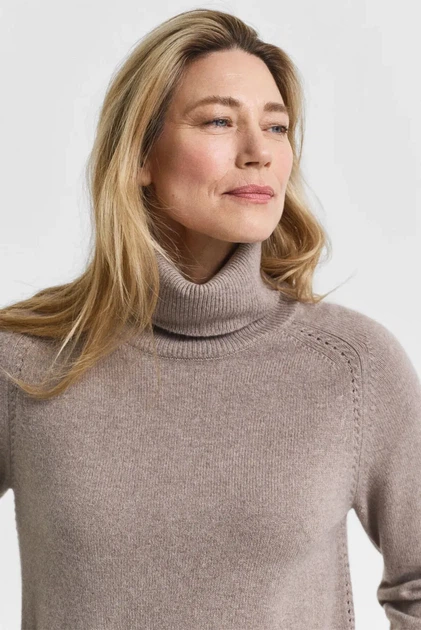 Жіночий бежевий спідниця SOFT WOOL TURTLENECK Gant S 4805377 - зображення 2