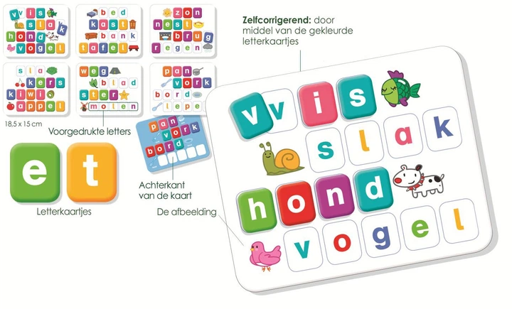 Настільна гра Jumbo I learn words голландська (8710126195536) - зображення 3