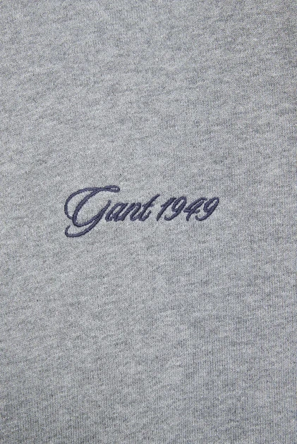 Жіноча сіра спортивна кофта SCRIPT Gant L 4202563 - Фото 3 Жіноча сіра спортивна кофта SCRIPT Gant L 4202563 - изображение 3