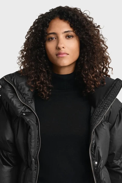 Жіночий чорний пуховик RELAXED Gant XS 4700398 - изображение 6