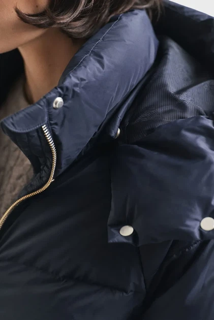 Жіночий темно-синій пуховик LENGTH Gant XS 4700400 - изображение 5