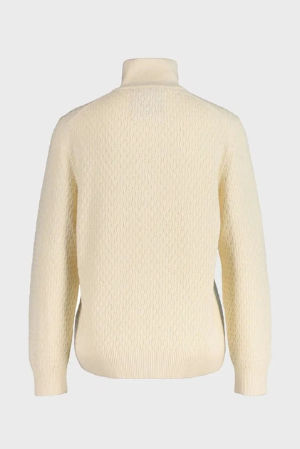 Жіноча бежева кофта COTTON TEXTURED HALF-ZIP Gant XS 4805410 - изображение 2