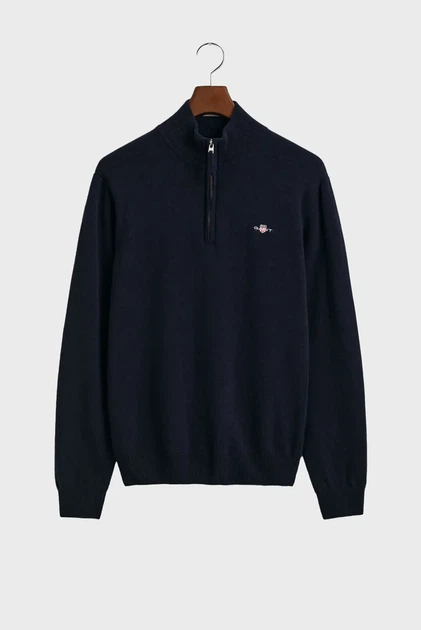 Чоловіча темно-синя вовняна кофта SUPERFINE Gant XXL 87213 - изображение 5