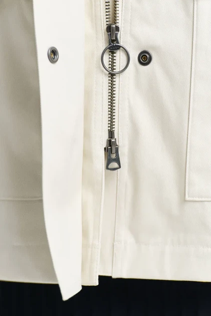 Жіноча біла парка CONTRAST COLLAR SALING JACKET Gant S 4700375 - изображение 4