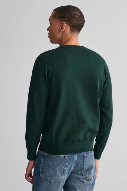 Чоловічий зелений джемпер CLASSIC COTTON C-NECK Gant XXXL 8030561 - изображение 3