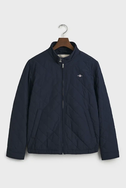 Чоловіча темно-синя куртка QUILTED WINDCHEATER Gant XXL 7006340 - Фото 8 Чоловіча темно-синя куртка QUILTED WINDCHEATER Gant XXL 7006340 - изображение 8