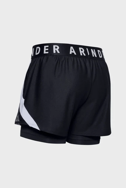 Жіночі чорні шорти Play Up 2-in-1 Under Armour XS 1351981-001 - зображення 6