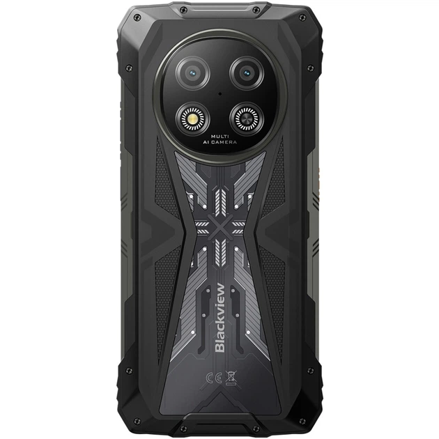 Смартфон Blackview ROCK 2 6.67" HD+ /12GB/256GB/ T8100 /15000mAh / 16+13Мп /IP69K/Чорний - Фото 5 Смартфон Blackview ROCK 2 6.67" HD+ /12GB/256GB/ T8100 /15000mAh / 16+13Мп /IP69K/Чорний - зображення 5