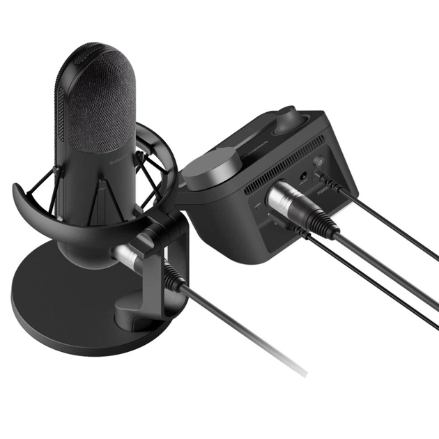 Ігровий стрім мікрофон SteelSeries Alias Pro RGB XLR Stream Mixer 1" Capsule - Фото 4 Ігровий стрім мікрофон SteelSeries Alias Pro RGB XLR Stream Mixer 1" Capsule - изображение 4