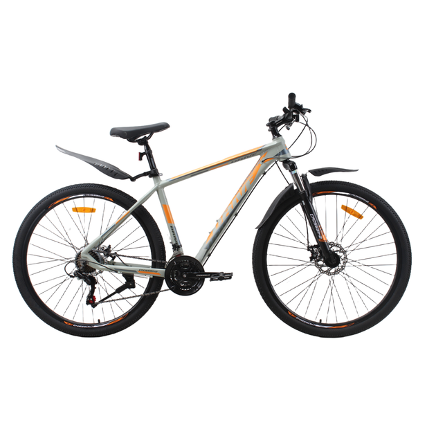 Велосипед CrossBike 29" Drive 2026 Рама 21" grey orange - Фото 1 Велосипед CrossBike 29" Drive 2026 Рама 21" grey orange - изображение 1