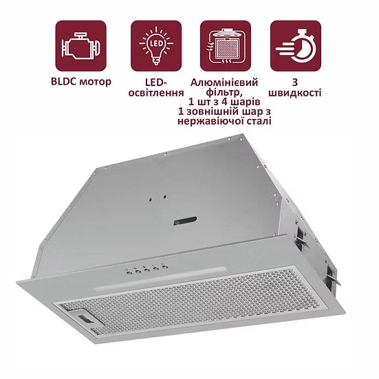 Витяжка PRIME Technics PVBI 10065 SS - зображення 2
