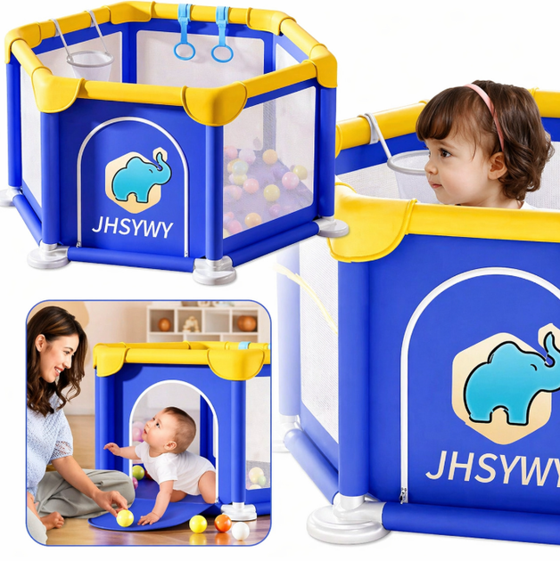 Детский игровой манеж-бассейн 3в1 128×66×63 см - изображение 4