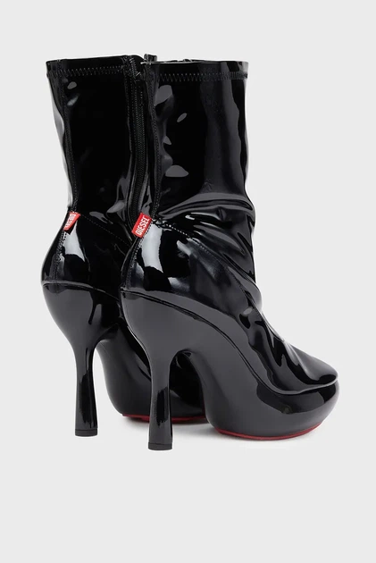 Жіночі чорні ботильйони LAKE / D-LAKE MIDB ZIP STRETCH BOOTS Diesel 38 Y03707 P4347 - зображення 3
