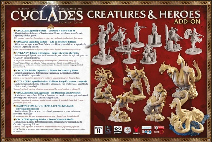 Настільна гра Geekach Games Кіклади. Легендарне видання - Монстри і герої (Cyclades: Creatures and Heroes) (GKCH229hr) - Фото 3 Настільна гра Geekach Games Кіклади. Легендарне видання - Монстри і герої (Cyclades: Creatures and Heroes) (GKCH229hr) - зображення 3