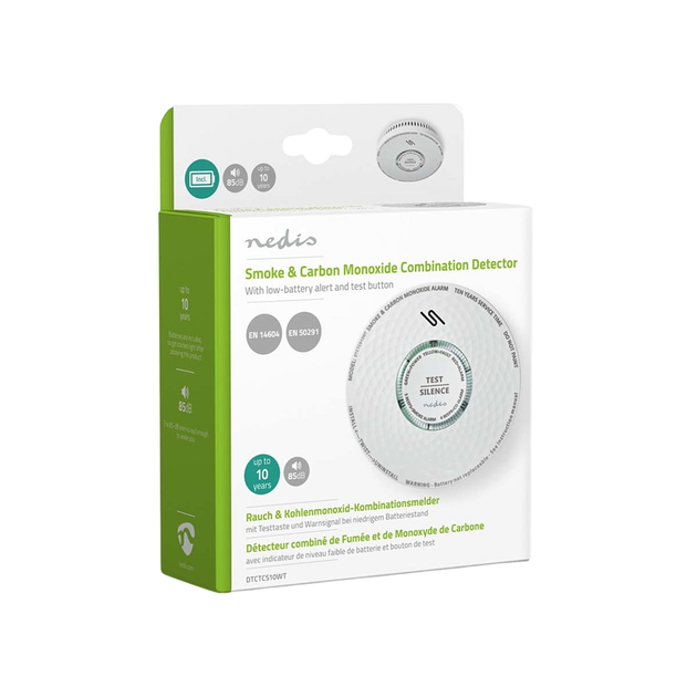 Датчик диму та чадного газу Nedis DTCTCS10WT (5412810334803) - зображення 12
