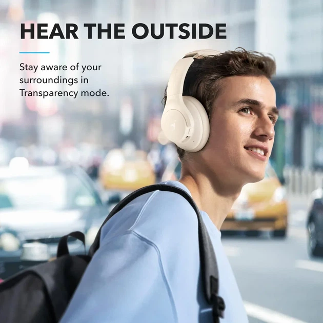 Накладні бездротові навушники Soundcore Q20i ANC Bluetooth 5.0, 60 годин роботи, BassUp, з мікрофоном - зображення 6