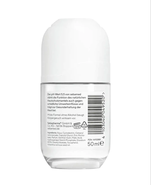 Шариковый дезодорант для чувствительной кожи Sebamed Balsam Deo Sensitive, 50мл - изображение 2