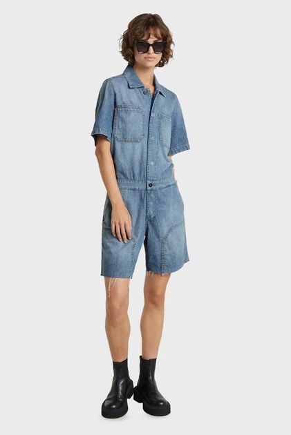 Жіночий синій джинсовий комбінезон Painter Short Overall G-Star RAW S D24394,D539 - зображення 2