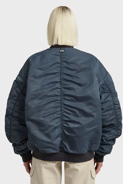 Жіночий темно-синій бомбер Macro G-Star RAW S D26977, D192 - Фото 3 Жіночий темно-синій бомбер Macro G-Star RAW S D26977, D192 - зображення 3