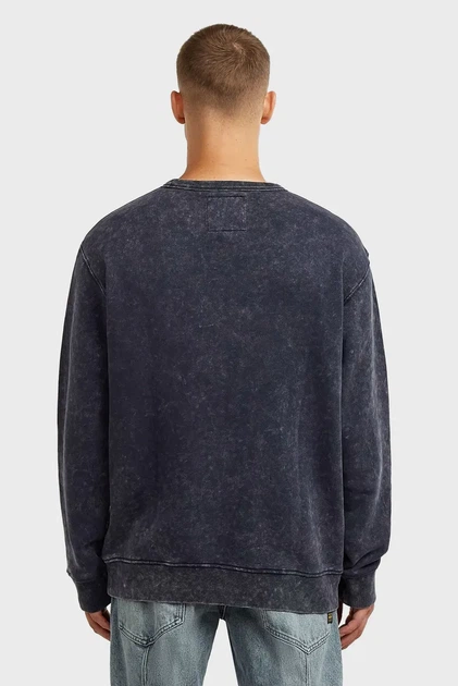 Чоловічий темно-синій світшот Washed G-Star RAW L D27082,D575 - Фото 3 Чоловічий темно-синій світшот Washed G-Star RAW L D27082,D575 - зображення 3