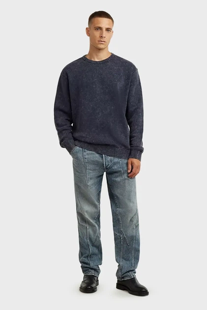 Чоловічий темно-синій світшот Washed G-Star RAW L D27082,D575 - Фото 4 Чоловічий темно-синій світшот Washed G-Star RAW L D27082,D575 - зображення 4