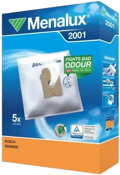 Набір мішків для пилососа Menalux 2001 5 шт (9001961-42/5) - зображення 2