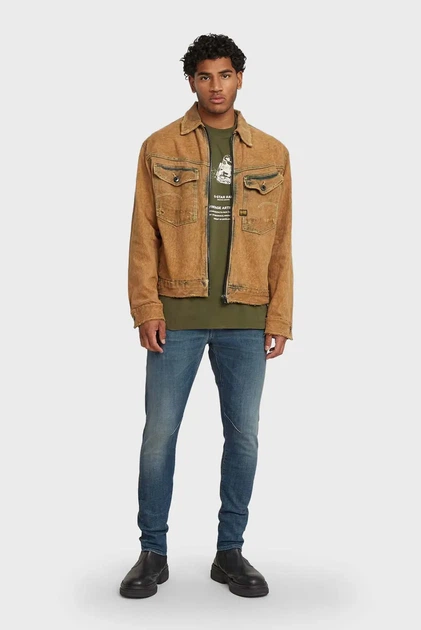 Чоловічі сині джинси D-Staq 3D Slim G-Star RAW 29-30 D05385,D441 - изображение 2