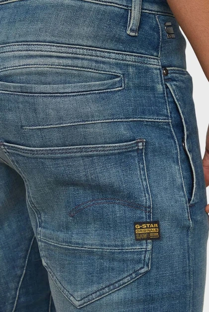 Чоловічі сині джинси D-Staq 3D Slim G-Star RAW 29-30 D05385,D441 - изображение 5