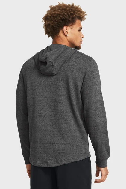 Чоловіче темно-сіре худі UA Rival Terry Graphic Hood Under Armour XXL 1386047-025 - изображение 2