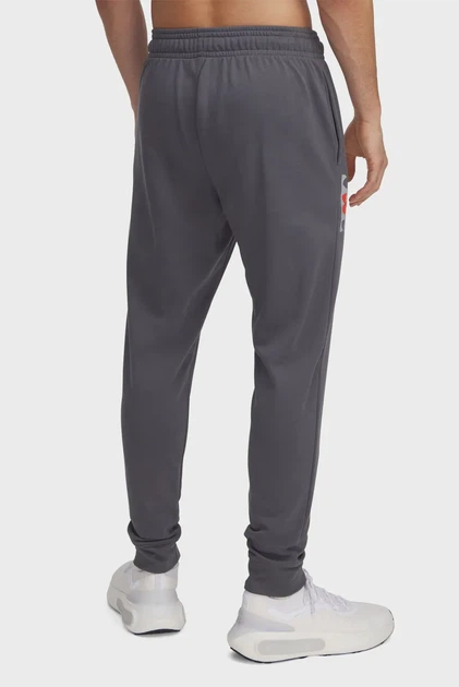 Чоловічі сірі спортивні штани UA Rival Terry Logo JoggerQ2 Under Armour S 1390144-025 - изображение 3