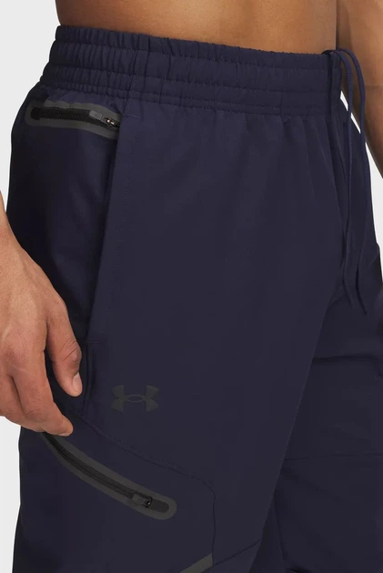 Чоловічі темно-сині спортивні штани UA Unstoppable Cargo Pant Under Armour XL 1390256-410 - Фото 4 Чоловічі темно-сині спортивні штани UA Unstoppable Cargo Pant Under Armour XL 1390256-410 - зображення 4