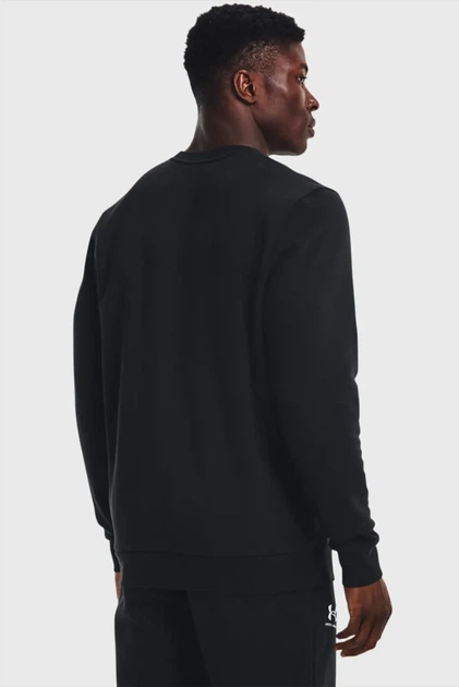 Чоловічий чорний світшот UA Essential Fleece Crew Under Armour XL 1374250-001 - изображение 3