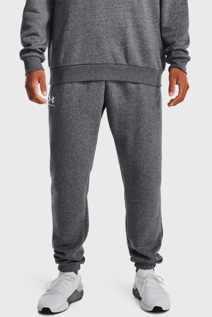 Чоловічі сірі спортивні штани UA Essential Fleece Jogger Under Armour SM 1373882-012 - Фото 1 Чоловічі сірі спортивні штани UA Essential Fleece Jogger Under Armour SM 1373882-012 - зображення 1