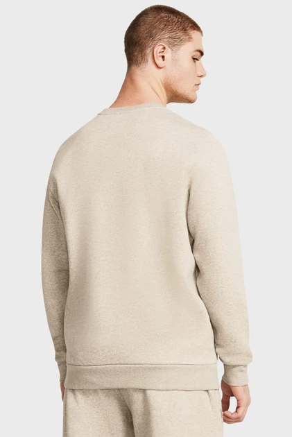 Чоловічий бежевий світшот UA Essential Fleece Crew-GRN Under Armour SM 1374250-203 - изображение 2