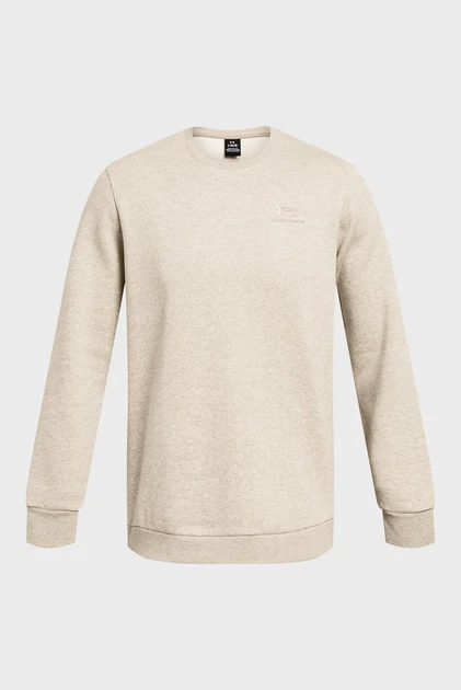 Чоловічий бежевий світшот UA Essential Fleece Crew-GRN Under Armour SM 1374250-203 - изображение 4