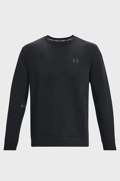 Чоловічий чорний світшот UA Unstoppable Flc Crew Under Armour XS 1381688-001 - зображення 5