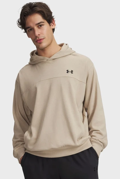 Чоловіче бежеве худі UA Rival LW Hoodie Under Armour XL 6012335-299 - Фото 1 Чоловіче бежеве худі UA Rival LW Hoodie Under Armour XL 6012335-299 - изображение 1