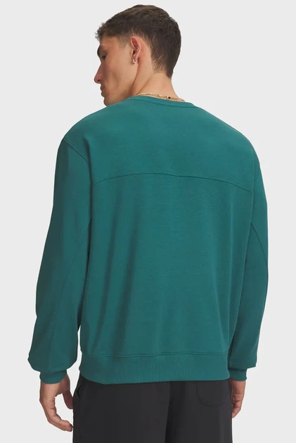 Чоловічий зелений світшот UA Rival LW Crew Under Armour S 6009347-338 - Фото 2 Чоловічий зелений світшот UA Rival LW Crew Under Armour S 6009347-338 - зображення 2